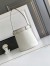 Prada Buckle Bucket Bag with Belt in White Calfskin