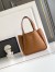 Prada Small Tote Bag in Caramel Grained Leather