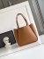 Prada Small Tote Bag in Caramel Grained Leather