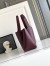 Prada Small Tote Bag in Burgundy Grained Leather