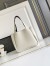 Prada Small Tote Bag in White Grained Leather