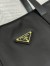 Prada Large Tote Bag in Black Lambskin