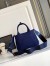 Prada Jardiniere Small Tote Bag in Blue Cotton Canvas