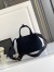 Prada Jardiniere Small Tote Bag in Black Cotton Canvas