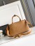 Prada Jardiniere Large Tote Bag in Brown Cotton Canvas