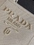 Prada Jardiniere Large Tote Bag in Natural Cotton Canvas 