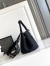 Prada Jardiniere Large Tote Bag in Black Cotton Canvas