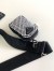 Prada Re-Edition 2005 Bag In Black Satin with Crystals