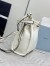 Prada Bonnie Mini Shoulder Bag in White Calfskin