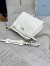 Prada Bonnie Mini Shoulder Bag in White Calfskin
