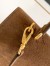 Prada Soft Sound Medium Shoulder Bag in Brown Suede Calfskin