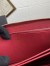 Prada Zip Around Wallet in Red Saffiano Calfskin