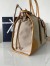 Prada Bonnie Large Tote Bag in Linen and Leather 
