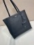 Prada Men's Tote Bag in Black Grained Calfskin