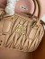 Miu Miu Arcadie Small Bag in Brown Matelasse Leather