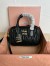 Miu Miu Arcadie Small Bag in Black Matelasse Leather