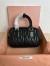 Miu Miu Arcadie Small Bag in Black Matelasse Leather