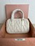 Miu Miu Arcadie Small Bag in White Matelasse Leather