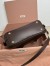 Miu Miu Arcadie Medium Bag in Dark Brown Leather