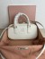 Miu Miu Arcadie Medium Bag in White Leather