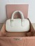 Miu Miu Arcadie Medium Bag in White Leather