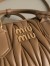 Miu Miu Arcadie Medium Bag in Caramel Matelasse Leather
