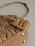 Miu Miu Arcadie Medium Bag in Caramel Matelasse Leather