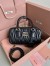 Miu Miu Arcadie Medium Bag in Black Matelasse Leather