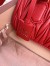 Miu Miu Arcadie Medium Bag in Red Matelasse Leather