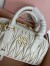 Miu Miu Arcadie Medium Bag in White Matelasse Leather