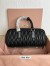 Miu Miu Arcadie Large Bag in Black Matelasse Leather
