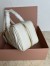 Miu Miu Arcadie Large Bag in White Matelasse Leather