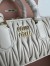 Miu Miu Arcadie Large Bag in White Matelasse Leather