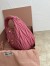 Miu Miu Wander Hobo Bag in Begonia Pink Matelasse Leather