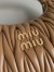 Miu Miu Wander Hobo Bag in Caramel Matelasse Leather
