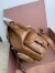 Miu Miu Large Backpack in Brown Calfskin