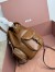 Miu Miu Small Backpack in Brown Calfskin