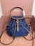 Miu Miu Small Backpack in Blue Canvas and Calfskin