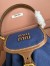 Miu Miu Small Backpack in Blue Canvas and Calfskin