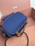 Miu Miu Small Backpack in Blue Canvas and Calfskin