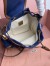 Miu Miu Small Backpack in Blue Canvas and Calfskin