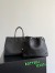 Bottega Veneta Barbara Bag in Black Intrecciato Lambskin