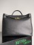 Bottega Veneta Large Andiamo Bag in Black Smooth Calfskin