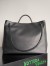 Bottega Veneta Large Andiamo Bag in Black Smooth Calfskin