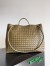 Bottega Veneta Large Andiamo Bag in Khaki Intrecciato Lambskin