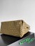 Bottega Veneta Large Andiamo Bag in Khaki Intrecciato Lambskin