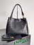 Bottega Veneta Parachute Large Bag in Black Intrecciato Lambskin