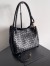 Bottega Veneta Parachute Large Bag in Black Intrecciato Lambskin