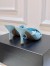 Bottega Veneta Blink Mules 80mm in Blue Intrecciato Lambskin