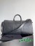 Bottega Veneta Medium Duffle Bag in Black Intrecciato Calfskin